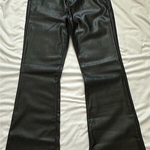 GAP Black Flare Leather Pants